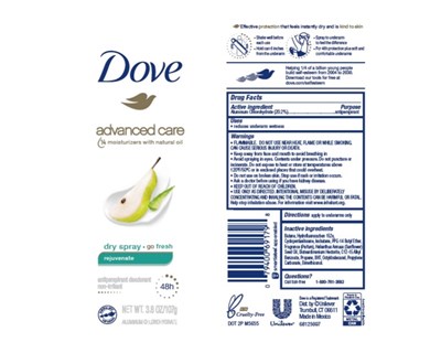 Dovedrysprayrejuvenateapdeoae (Dove Advanced Care Dry Spray Rejuvenate 48h Antiperspirant Deodorant)